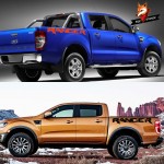 Vinyl Film Auto Sports Styling Decals Automobile Car Side Stickers Trunk Decoration Car Accessories For Ford Ranger 2Pcs